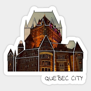 Quebec City Chateau Frontenac Sticker